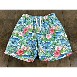 Franks OAHU Tropical Jungle Swim Shorts Trunks Board Shorts Small Hawaiian